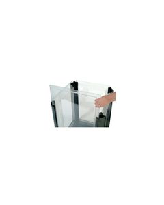 Rubbermaid 4005 Panels with Backing for Advertising for 3975, 3975-01 Containers - 34.3" L x 20.7" W x .38" H - Clear