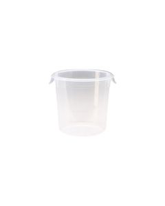 Rubbermaid 5721-24 Round Storage Container - 8.5" Dia. x 7.75" H - 4 qt. capacity - Clear