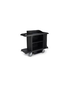 Rubbermaid 6189 Full Size Housekeeping Cart with Vinyl Bag, Bumpers, Vacuum Holder and Under Deck Shelf