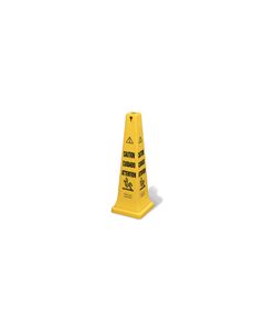 Rubbermaid 6276 Safety Cone 36" (91.4 cm) with Multi-Lingual "Caution" Imprint