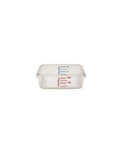Rubbermaid 6302 Space Saving Square Container - 8.75" L x 8.8" W x 2.69" H - 2 Qt. Capacity - Clear