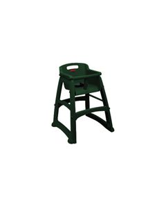 Rubbermaid 7814-88 Sturdy Chair Youth Seat without Wheels Ready-to-Assemble - 23.5" L x 23.5" W x 29.75" H - Dark Green in Color