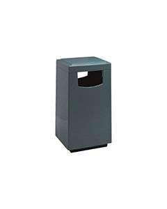 Witt Industries 7S-2040T Square Fiberglass Waste Receptacle with Side Entry Openings - 30 Gallon Capacity - 20" Sq x 40" H