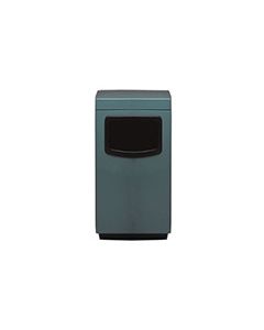 Witt Industries 7S-2444T Square Fiberglass Waste Receptacle with Side Entry Opening - 36 Gallon Capacity - 24" Sq x 44" H