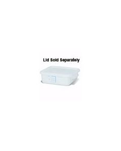 Rubbermaid 9F03 Space Saving Square Container - 8.75" L x 8.31" W x 2.1" H - 2 Qt. Capacity - White