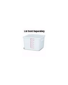 Rubbermaid 9F07 Space Saving Square Container - 11.31" L x 10.5" W x 7.75" H - 12 Qt. Capacity - White