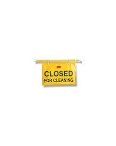 Rubbermaid 9S15 Site Safety Hanging Sign with "Closed for Cleaning" Imprint - English Only