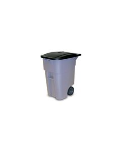 Rubbermaid 9W27 BRUTE Rollout Container with Lid - 50 Gallon Capacity