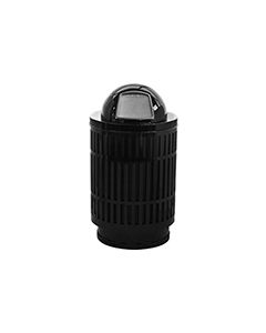 Witt Industries MAS40P-DT Mason Collection Trash Can with Dome Top Lid - 40 Gallon Capacity - 24" Dia. x 44" H - Your choice of color
