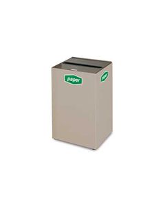 Rubbermaid / United Receptacle NC24 Collect-A-Cube Recycling Open Top Recycling Receptacle - 22.5 Gallon Capacity - 15.75" Sq. x 24" H