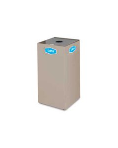 Rubbermaid / United Receptacle NC30 Collect-A-Cube Recycling Open Top Recycling Receptacle - 28.5 Gallon Capacity - 15.75" Sq. x 30" H