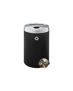 Glaro PC2032 "RecyclePro 2" Receptacle with Paper Slot and Round Opening - 33 Gallon Capacity - 20" Dia. x 31" H - Assorted Colors