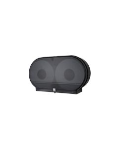 Palmer Fixture RD0027-02 9" Twin Jumbo Tissue Dispenser with 3 3/8" Core Only - Black Translucent in Color