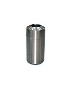 Imprezza RT15SS Raised Open Top Waste Can - 15 Gallon Capacity - 15 3/4" Dia. x 31 5/8" H - Stainless Steel