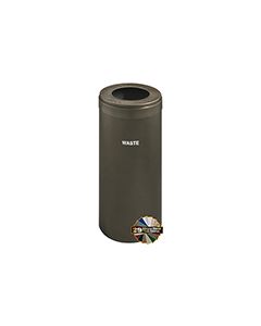 Glaro W1242 "RecyclePro Value" Receptacle with Large Round Opening - 15 Gallon Capacity - 12" Dia. x 30" H - Assorted Colors
