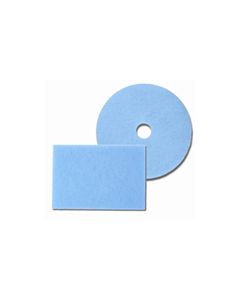 Glit/Microtron 29757 Blue Ice Burnishing Floor Pads - 3 1/4" Hole - 27" Diameter - 1 Case of 2 Pads