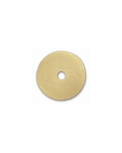 Glit/Microtron 15121 Beige Poly Thermal Burnishing Pads - 21" Diameter - 1 Case of 5 Pads
