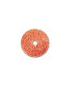 Glit/Microtron 20517 Peach Buffing Floor Pads - 17" Diameter - 1 Case of 5 Pads