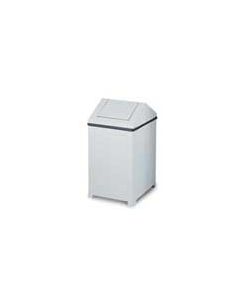 Rubbermaid / United Receptacle T1414E Small WasteMaster Swing Top Garbage Can - 14 Gallon Capacity - 14" Sq. x 26" H - White