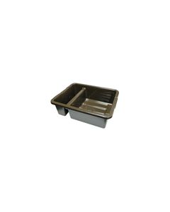 Rubbermaid 3350 Divided Bus/Utility Box - 21.5" L x 17.13" W x 7" H - 7 gallon capacity