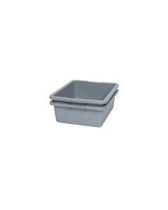 Rubbermaid 3351 Undivided Bus/Utility Box - 21.5" L x 17.13" W x 7" H - 7 1/8 gallon capacity - Gray in Color