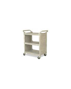 Rubbermaid 3355-88 Utility Cart with Enclosed End Panels - 31" L x 18" W x 37.5" H - 300 lb capacity