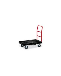 Rubbermaid 4403 Utility Platform Truck, 5" dia x 1 1/4" wide Rubber Casters, Crossbar Handle - 36" L x 24" W - 500 lb capacity