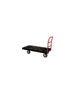 Rubbermaid 4466-10 Standard Platform Truck, 8" dia Pneumatic Rubber Wheels, Crossbar Handle - 60" L x 30" W - 1000 lb. capacity