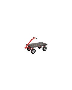 Rubbermaid 4478 5th Wheel Wagon Truck - 24” x 48” - 2000 lb capacity - 12" TPR Wheels