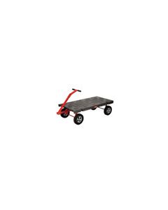 Rubbermaid 4480 5th Wheel Wagon Truck - 30” x 60” - 2000 lb capacity - 12" TPR Wheels