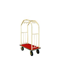 Glaro 5500 Premium Collection Bellman Cart with Clothing Hooks and 4 Wheels - 41.5" L x 25" W x 71" H - Your choice of color