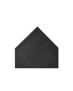 Crown Mats Corrugated Rubber Runner Mat - Black in Color