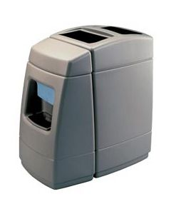55-Gallon Single Sided Fuel Island Convenience Center - 40 3/4" H x 38" W x 25" D - Charcoal