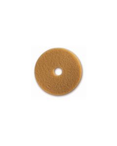 Glit/Microtron 13315 Tan Buff Polishing Floor Pads - 15" Diameter - 1 case of 5 pads