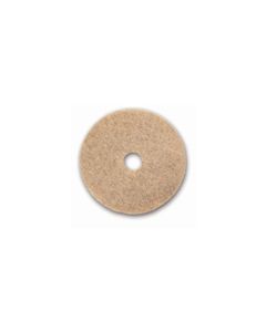 Glit/Microtron 13917 UHS Tan Burnishing Floor Pads - 17" Diameter - 1 Case of 5 Pads