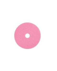 Glit/Microtron 22519 Coral Pre-Burnishing Cleaning Pads - 19" Diameter - 1 case of 5 Pads