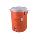 Rubbermaid 168501 Insulated Beverage Container, Orange - 14.75" L x 12.88" W x 18.88" H - 5 gallon capacity