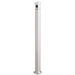 Glaro 2406SA Value-Max Surface Mount Smokers Pole - 3" Dia. x 43.5" H - Satin Aluminum