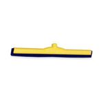 Janisan 24YE-P12 Color-Coded Moss Rubber Floor Squeegee - 24" wide - Yellow in Color