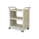 Rubbermaid 3355-88 Utility Cart with Enclosed End Panels - 31" L x 18" W x 37.5" H - 300 lb capacity