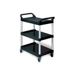Rubbermaid 3424-88 Utility Cart with 4" dia Swivel Casters - 33.63" L x 18.63" W x 37.75" H - 200 lb capacity