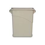Rubbermaid 3541 Slim Jim Waste Container with Handles - 15 7/8 U.S. Gallon Capacity