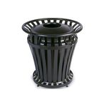Rubbermaid 4021 WeatherGard Series Container with 32 U.S. gal BRUTE Container Rigid Liner - 30.13" Dia. x 32" H - Black