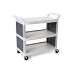 Rubbermaid 4092 Utility Cart with Enclosed End Panels on 2 Sides - 40.63" L x 20" W x 37.81" H - 300 lb capacity