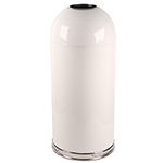 Witt Industries 415DT-WH Open Top Waste Receptacle - 15" Dia. x 35" H - 15 Gallon Capacity - White in Color