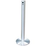 Glaro 4403SA Deluxe Free Standing Smokers Pole - 3.5" Dia. x 42" H - Satin Aluminum