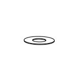 Technical Concepts TC490221 Rubber Washers - 1 Pack of 2 Rubber Washers