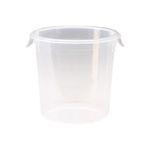 Rubbermaid 5721-24 Round Storage Container - 8.5" Dia. x 7.75" H - 4 qt. capacity - Clear