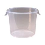 Rubbermaid 5723-24 Round Storage Container - 10" Dia. x 7.63" H - 6 qt. capacity - Clear