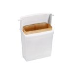Rubbermaid 6140 Sanitary Napkin Receptacle with Rigid Liner - 10.75" L x 5.25" W x 12.5" H